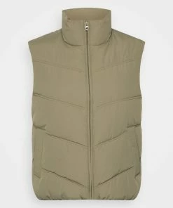 Even&Odd Waistcoat - Khaki -Even&Odd Sales Store f731e936038e46e286d2c857e4007436