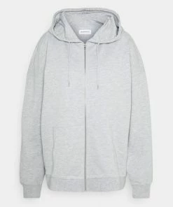 Even&Odd BASIC HOODIE JACKET WITH POCKETS - Hoodie - Mottled Light Grey -Even&Odd Sales Store f74930daa62e45608fa761d950651d1a