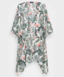 Even&Odd Summer Jacket - White/green/pink -Even&Odd Sales Store f7d0c6f49e564ddea1766ead1c2a7def