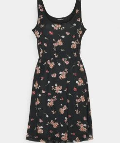 Even&Odd Day Dress - Black/pink -Even&Odd Sales Store f7d2e389cda84dd6af10ff7bfe2b8540