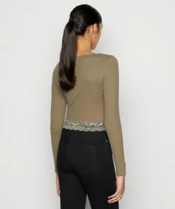 Even&Odd Long Sleeved Top - Olive -Even&Odd Sales Store f837238695eb402092da95685c89f8f8