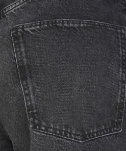 Even&Odd Wide Leg Cropped Jeans - Straight Leg Jeans - Black Denim 9 Even&Odd Wide Leg Cropped Jeans - Straight Leg Jeans - Black Denim -Even&Odd Sales Store f865f345753649959b3c70fbb54fdcae