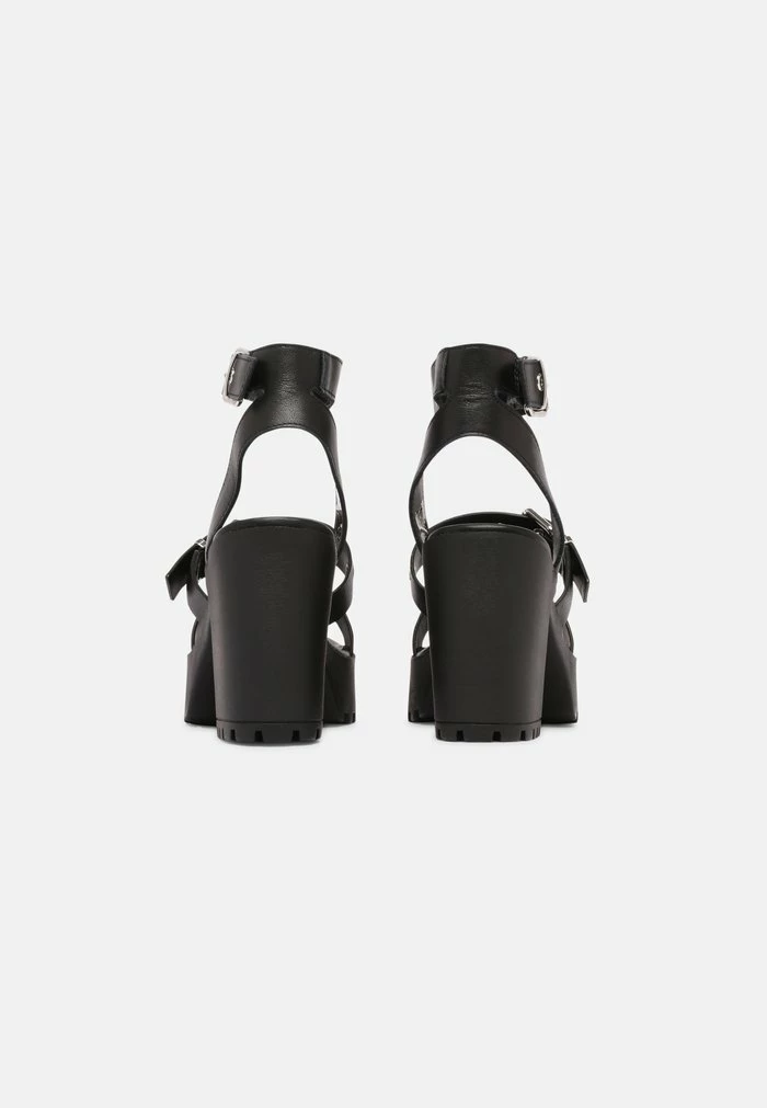 Even&Odd LEATHER - High Heeled Sandals - Black 6 Even&Odd LEATHER - High Heeled Sandals - Black - Image 4