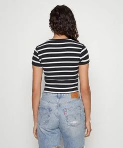 Even&Odd 2 PACK - Print T-shirt - Black/light Grey -Even&Odd Sales Store fc0fd28ebd464fc0ba49117d079a328a