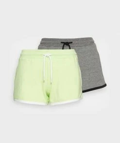 Even&Odd 2 PACK - Shorts - Green/mottled Grey -Even&Odd Sales Store fca5dfbad62048109c44ffd834403b2a