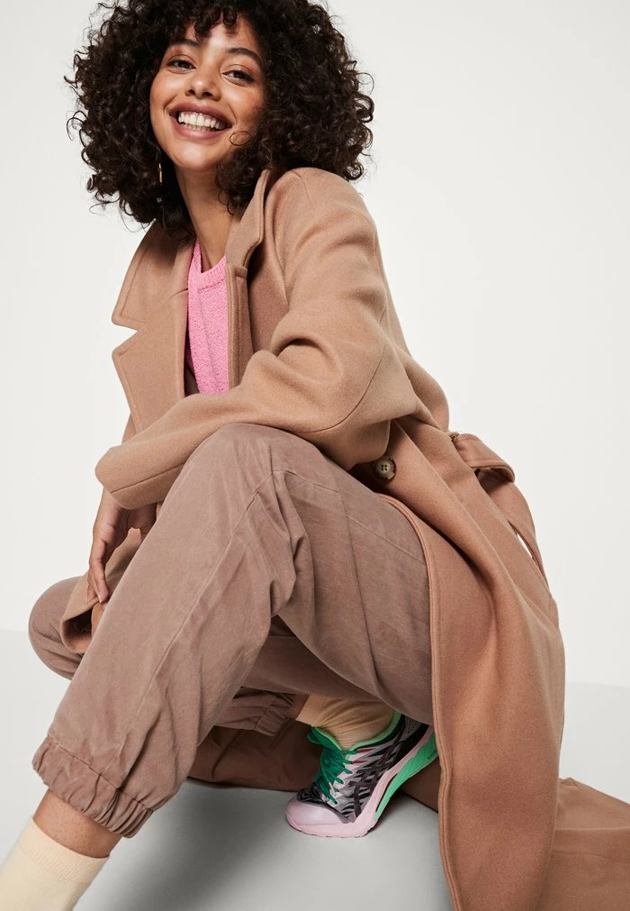 Even&Odd Classic Coat - Camel 6 Even&Odd Classic Coat - Camel - Image 4