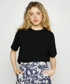 Even&Odd 2 PACK - Basic T-shirt - Black/white -Even&Odd Sales Store fda236f5f26a4154993d83becc1b4b18