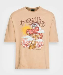 Even&Odd Print T-shirt - Brown 10 Even&Odd Print T-shirt - Brown -Even&Odd Sales Store fec20cb629ae41ceb16366ed511043f7