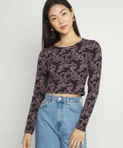 Even&Odd 2 PACK - Long Sleeved Top - Black/purple -Even&Odd Sales Store ff4826e98a7f4c34b16cc0ce744803af